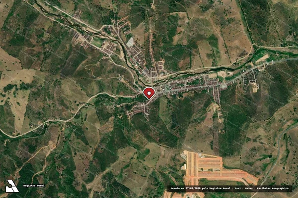 Imagem de satélite — Embargo IBAMA — Infração Ambiental - Santana do Mundaú/AL