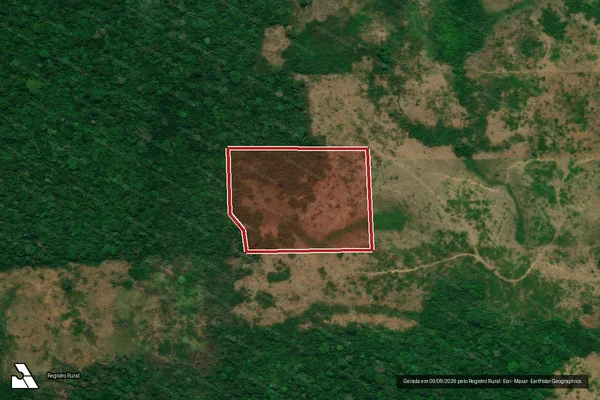 Imagem de satélite de Infração da Flora em Pacajá - PA