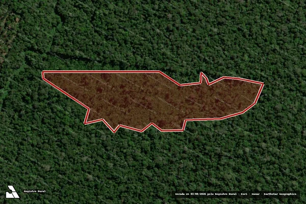 Imagem de satélite — Embargo Ambiental — Candeias Do Jamari/RO