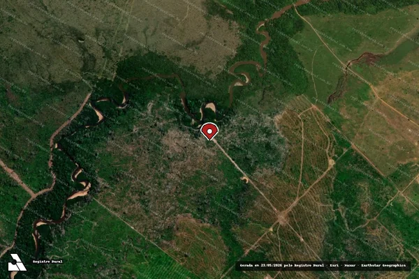 Imagem de satélite — Embargo IBAMA — Infração da Flora — Governador Jorge Teixeira/RO