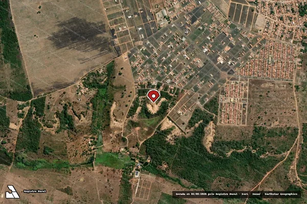 Imagem de satélite de Infração da Flora em Grajaú - MA (marcador da localização)