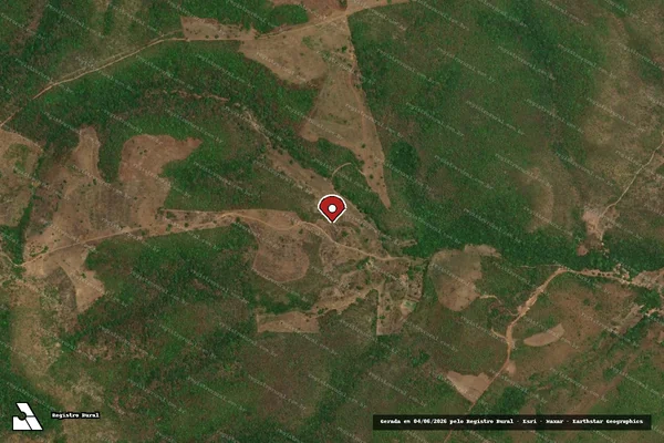 Imagem de satélite — Embargo IBAMA — Infração Ambiental — Tocantínia/TO