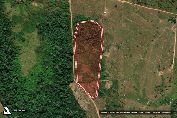 Imagem de satélite de Infração da Flora em Plácido de Castro - AC