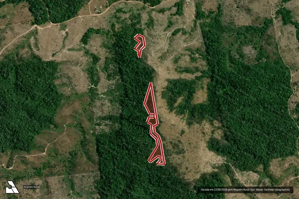 Imagem de satélite de Infração da Flora em Apuí - AM