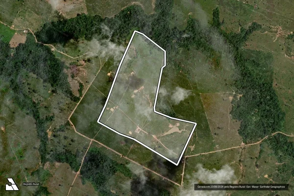 Imagem de satélite de Desmatamento em Boca do Acre - AM