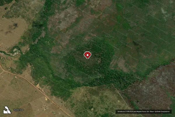 Imagem de satélite — Embargo IBAMA — Infração da Flora - Tailândia/PA