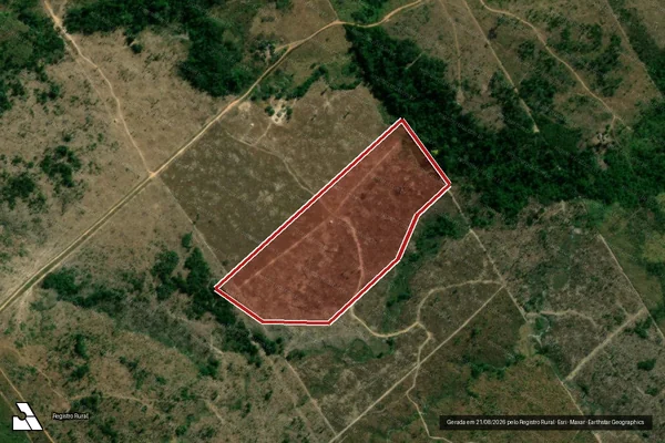 Imagem de satélite de Infração Ambiental em Aripuanã - MT