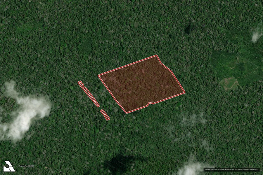 Imagem aérea do item A