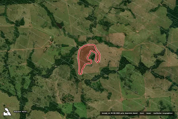Imagem de satélite de Infração da Flora em Indiavaí - MT