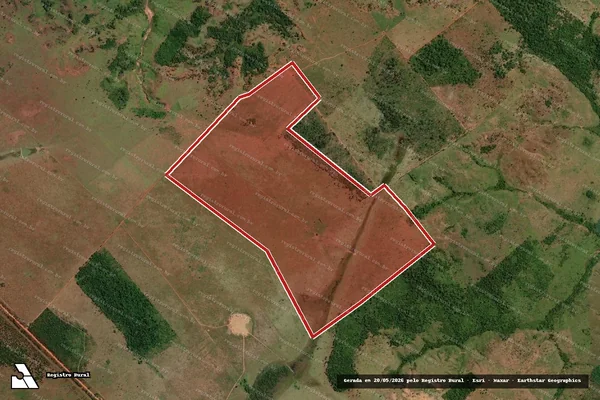 Imagem de satélite de Infração Ambiental em São Félix do Araguaia - MT