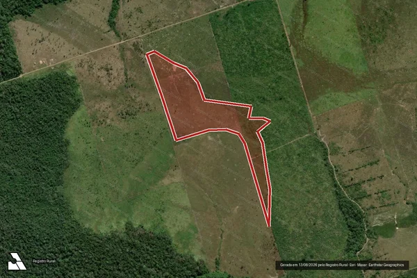 Imagem de satélite de Infração Ambiental em Lábrea - AM