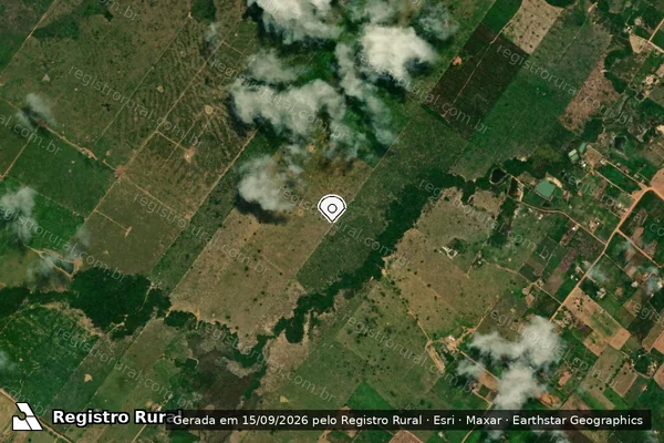 Imagem de satélite — Embargo IBAMA — Infração da Flora - Porto Velho/RO