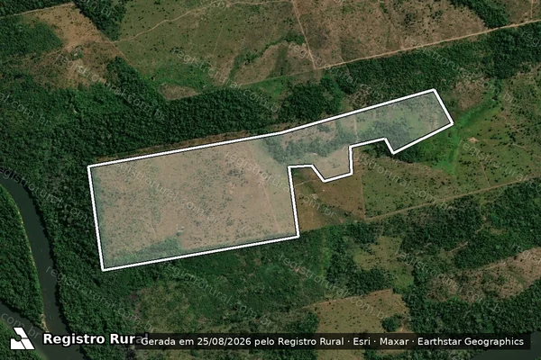 Imagem de satélite de Infração Ambiental em Colniza - MT