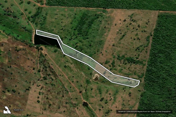 Imagem de satélite de Infração da Flora em Nova Crixás - GO