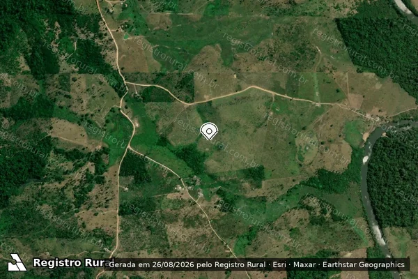 Imagem de satélite — Embargo IBAMA — Infração da Flora — Pacajá/PA