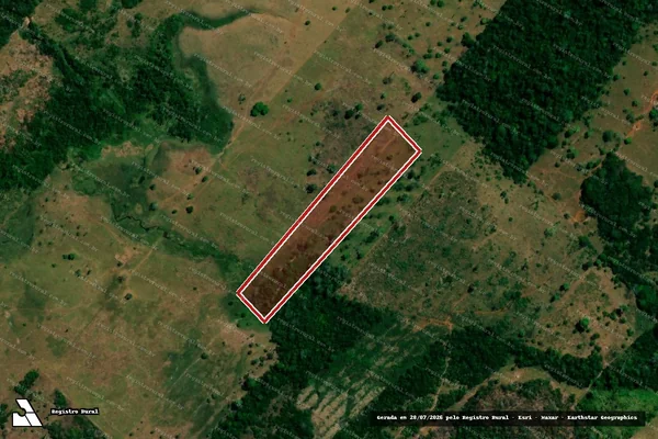 Imagem de satélite de Infração Ambiental em Mirante da Serra - RO