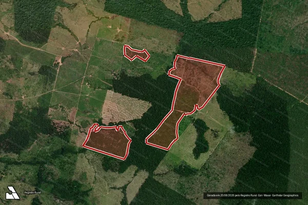 Imagem de satélite de Infração da Flora em Manicoré - AM