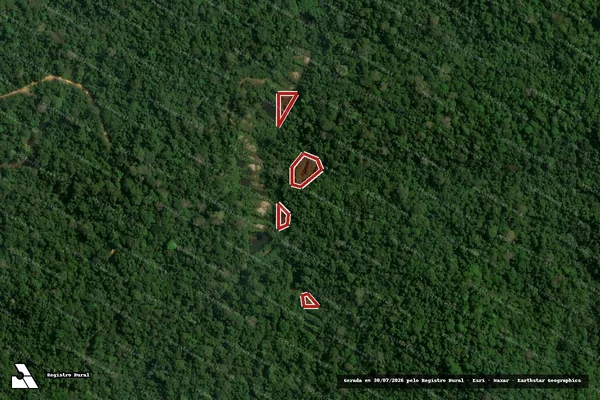 Imagem de satélite de Infração Ambiental em Itaituba - PA