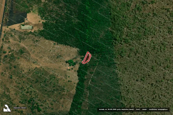 Imagem de satélite — Embargo IBAMA — Desmatamento — Angico/TO