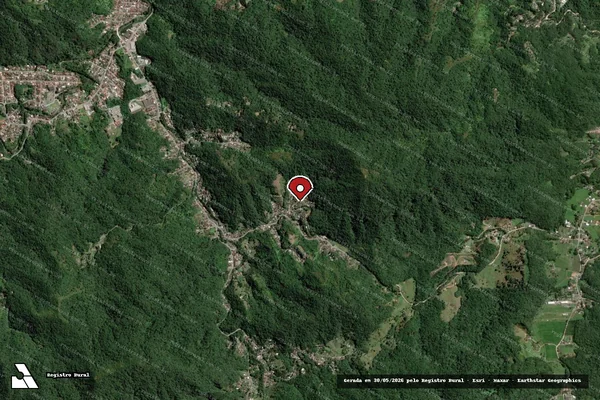 Imagem de satélite — Embargo Ambiental - Blumenau/SC