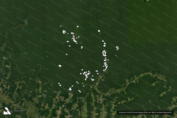 Imagem de satélite de Infração da Flora em Pauini - AM