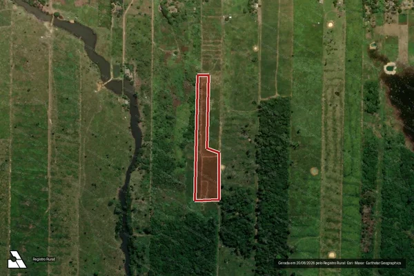 Imagem de satélite de Infração da Flora em Cujubim - RO