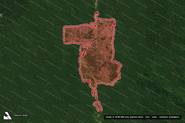 Imagem de satélite de Infração da Flora em Colniza - MT