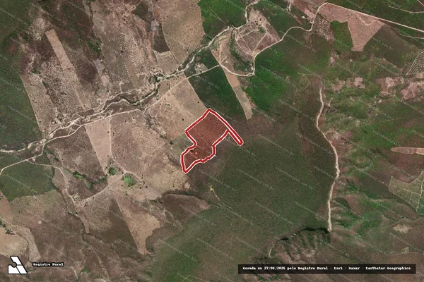 Imagem de satélite de Infração da Flora em Itaobim - MG