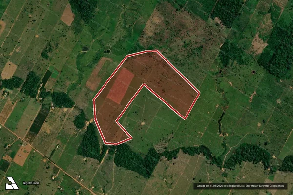 Imagem de satélite de Infração Ambiental em Porto Velho - RO