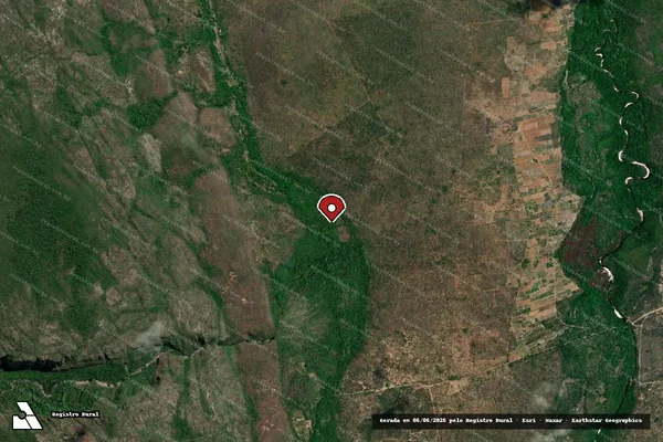 Imagem de satélite — Embargo IBAMA — Infração da Flora — Itaeté/BA