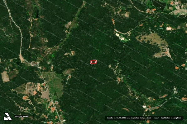 Imagem de satélite de Infração da Flora em Guaramiranga - CE