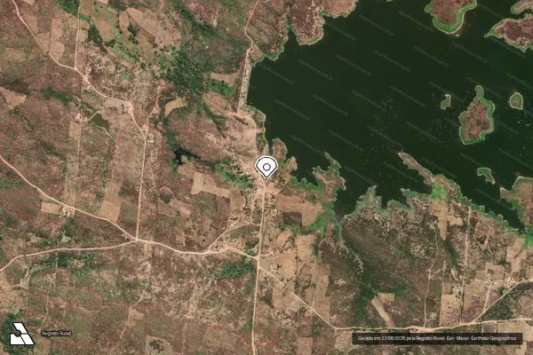 Imagem de satélite — Embargo Ambiental — Tarrafas/CE