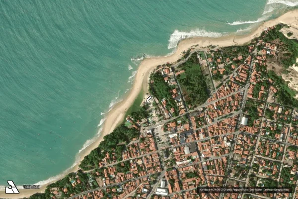 Imagem de satélite — Embargo Ambiental — Paracuru/CE
