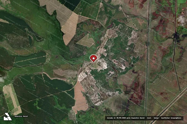 Imagem de satélite — Embargo Ambiental - Aracruz/ES