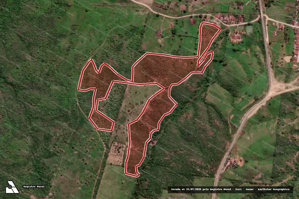 Imagem de satélite de Infração Ambiental em Pilar - PB