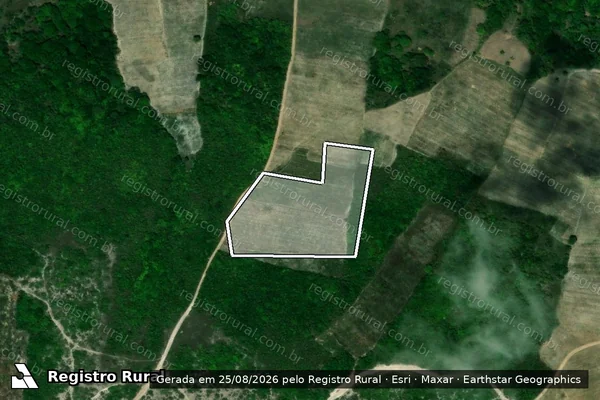 Imagem de satélite de Infração Ambiental em Baía da Traição - PB