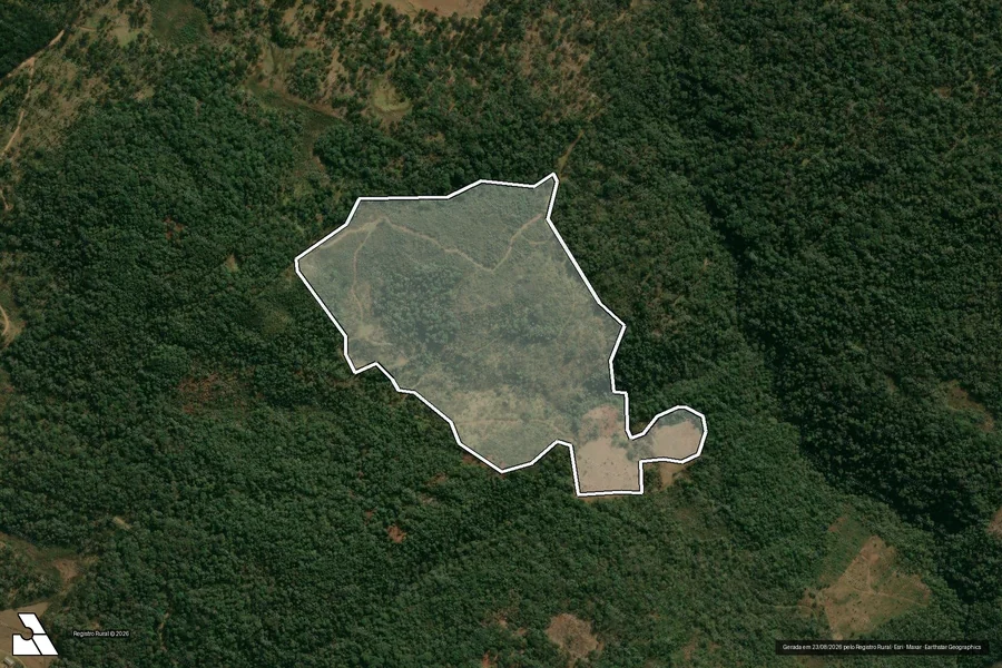 Imagem aérea do item A