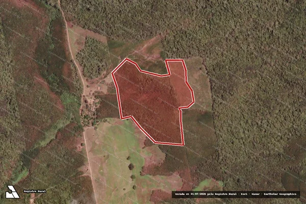 Imagem de satélite de Infração Ambiental em Viçosa do Ceará - CE