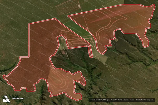 Imagem de satélite de Infração da Flora em Santa Filomena - PI