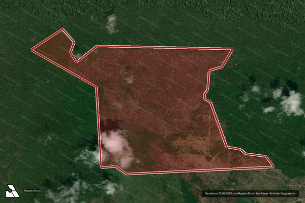 Imagem de satélite de Infração da Flora em Altamira - PA