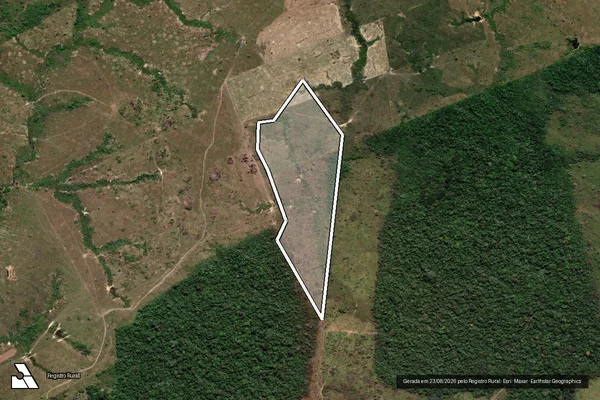Imagem de satélite de Infração da Flora em Colniza - MT