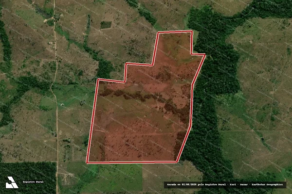 Imagem de satélite de Infração Ambiental em Colniza - MT
