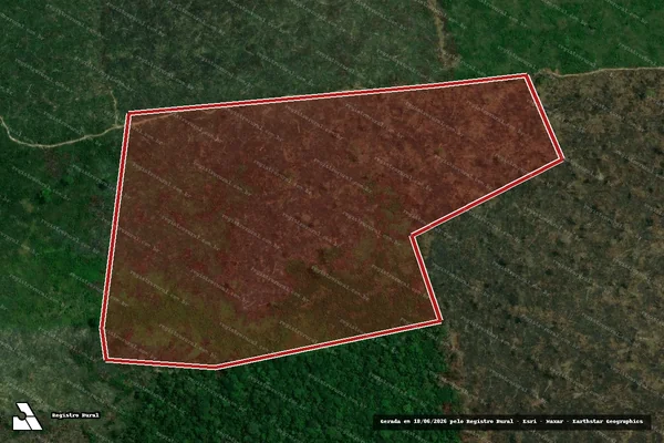 Imagem de satélite de Infração Ambiental em Apuí - AM