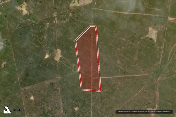 Imagem de satélite — Embargo IBAMA — Desmatamento - Porto Acre/AC