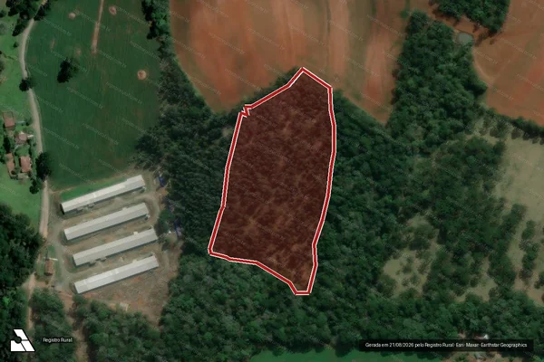 Imagem de satélite de Infração Ambiental em Imbituva - PR