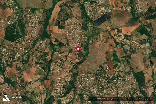 Imagem de satélite de Infração da Fauna em Igarapé - MG (marcador da localização)