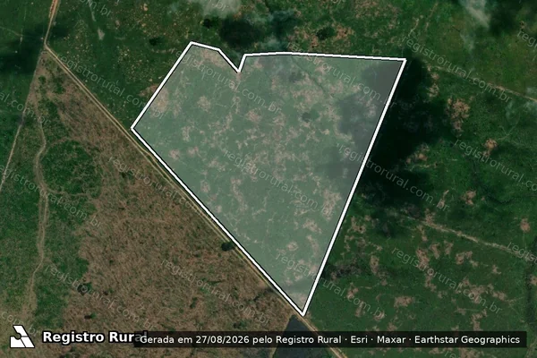 Imagem de satélite de Infração Ambiental em Humaitá - AM
