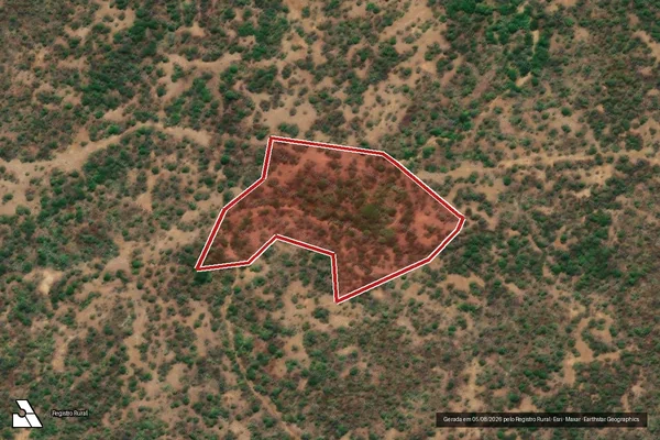 Imagem de satélite de Infração Ambiental em São José de Espinharas - PB