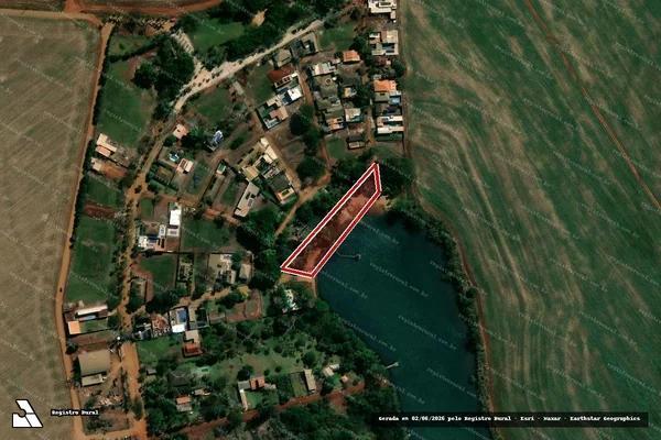 Imagem de satélite de Infração Ambiental em Sertaneja - PR