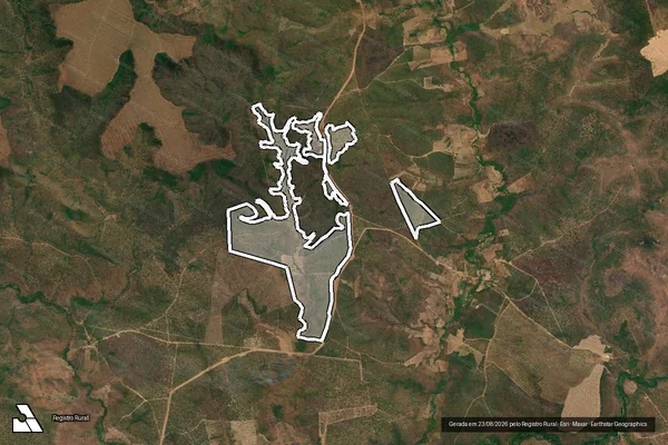 Imagem de satélite de Infração da Flora em Mirador - MA